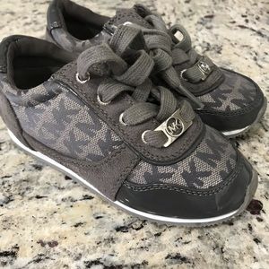 Michael Kors tennis shoes. Little girls.
